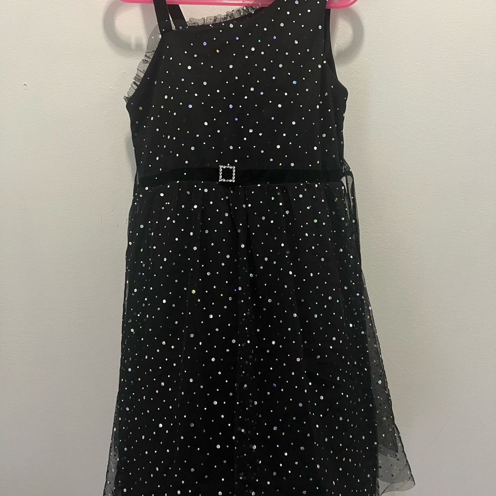 Black Dress with Rhinestone Accents